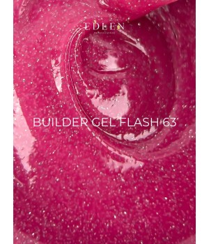 Гель Builder Gel Flash Edlen №63 30 мл світловідбиваючий 
